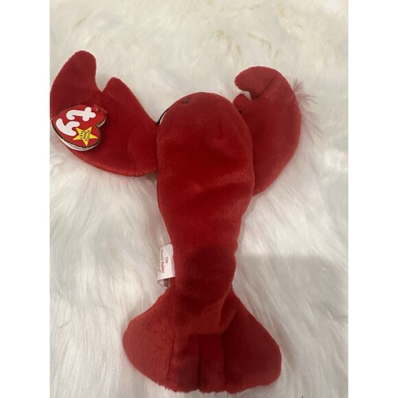 New vintage TY Beanie Babies "Pinchers" The Lobster 1993 Plush Toy - Picture 2 of 4